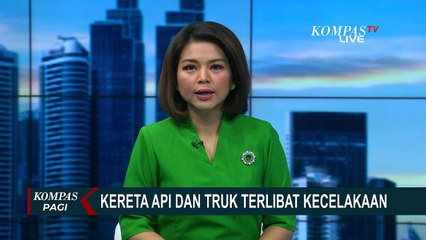 Kereta Api Kuala Stabas Hantam Truk di Jalur Lintas Lampung Utara, Penumpang Panik!