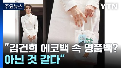 "김건희 여사 에코백 속 명품백? 아닌 것 같다"...역풍 맞은 의혹 제기 / YTN