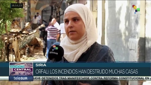 Altas temperaturas provocaron incendios en diversas regiones de Siria