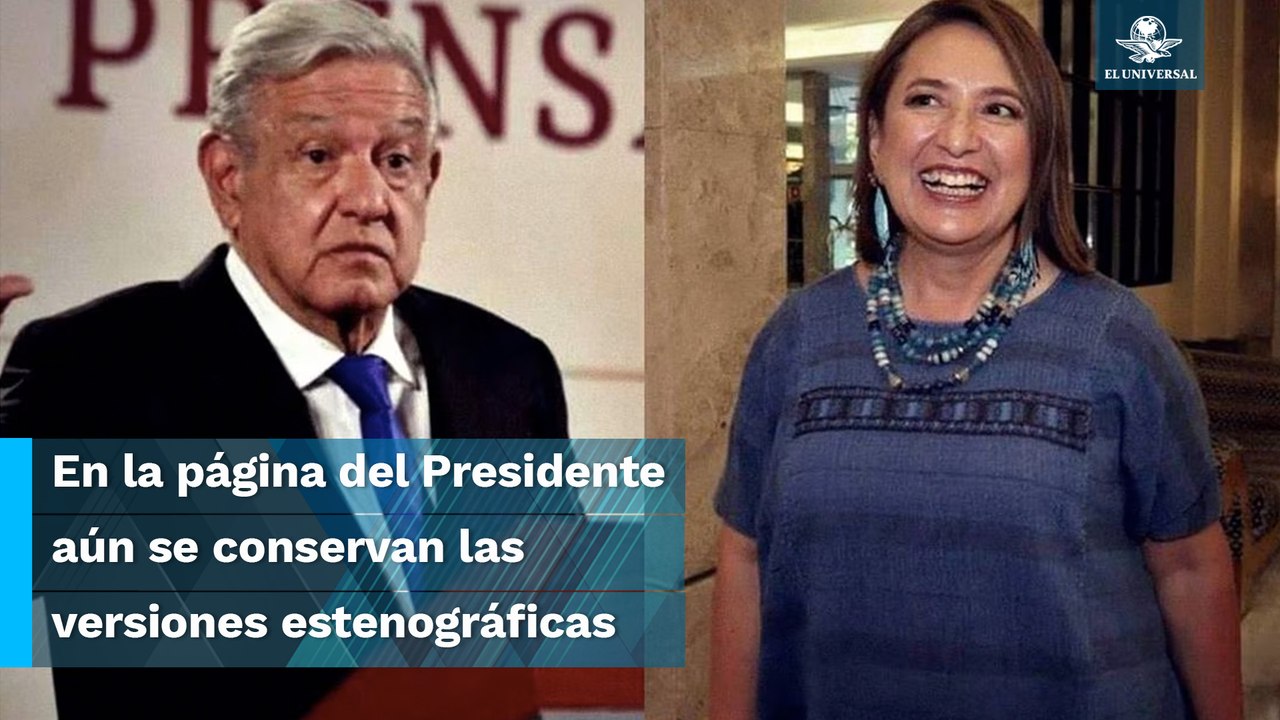 Bajan las mañaneras donde AMLO habla de Xóchitl Gálvez para cumplir con medidas del INE