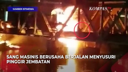 Detik-Detik Masinis Keluar dari Lokomotif Selamatkan DIri Usai KA Brantas Tabrak Truk