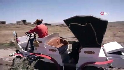 Les touristes visitent Ani en calèche électrique