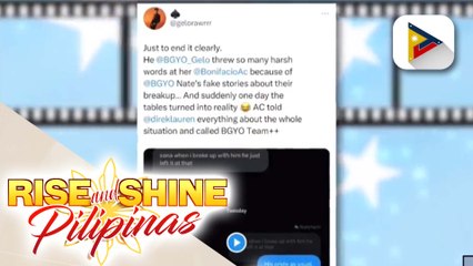TALK BIZ | BGYO member Nate Porcalla, trending dahil sa cheating allegations