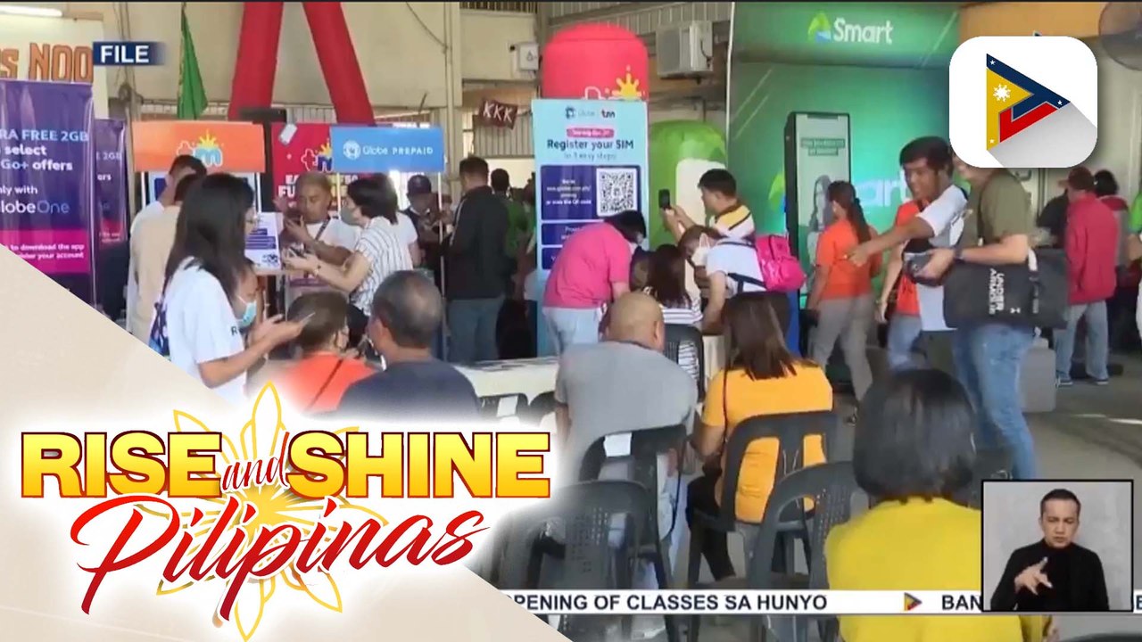 Bilang ng mga nairehistrong SIM cards, pumalo na sa mahigit 103-M