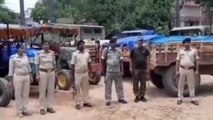 औरंगाबाद: अवैध खनन मामले में पुलिस ने तीन ट्रैक्टर को किया जब्त, बालू माफिया गिरफ्तार