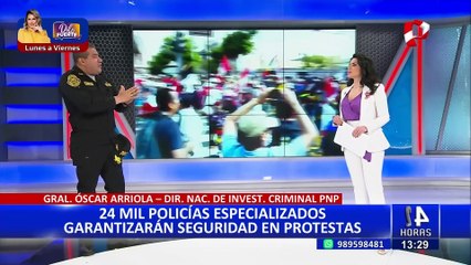 General Arriola sobre “Tercera toma de Lima”: Hay 24 mil policías altamente capacitados”