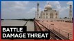 India: Rising floodwaters reach iconic Taj Mahal walls