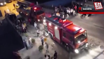 Sakarya'da depoda yangın çıktı: Mahalleli sokağa döküldü