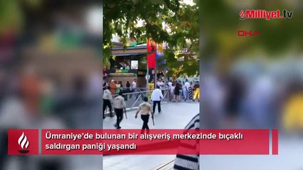 İstanbul'da AVM'de bıçaklı saldırgan dehşeti! Güvenlik görevlisi yaralandı
