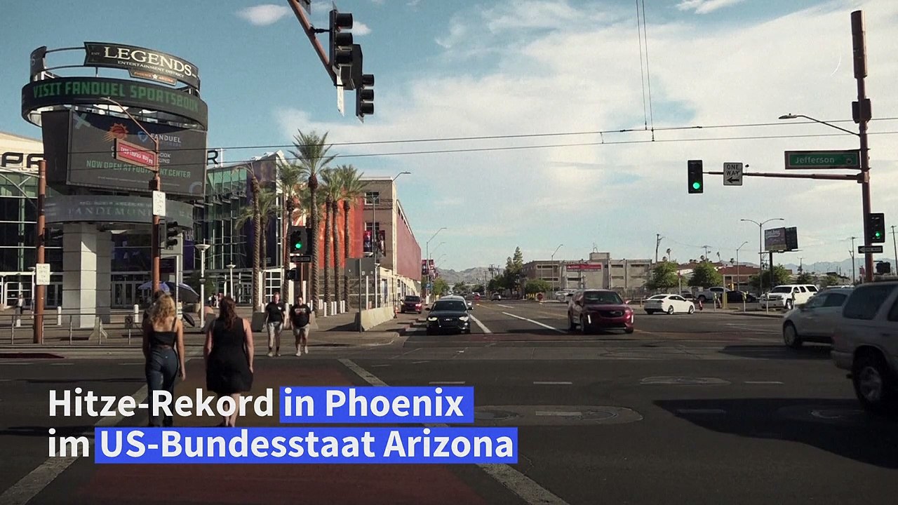 Rekordtemperaturen in phoenix in den usa