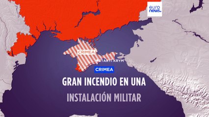 Un incendio en una base militar en Crimea obliga a desalojar a 2000 personas