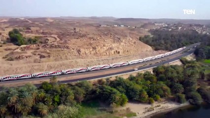 أحدث تصوير جوي لقطارات السكة الحديد