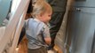 Adorable toddler cutely wobbles towards parents *Wholesome Moment*