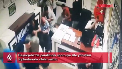 Başakşehir'de paralimpik sporcuya site yönetimi toplantısında silahlı saldırı