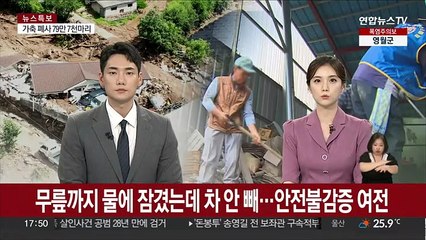 무릎까지 물에 잠겼는데 차 안 빼…안전불감증 여전