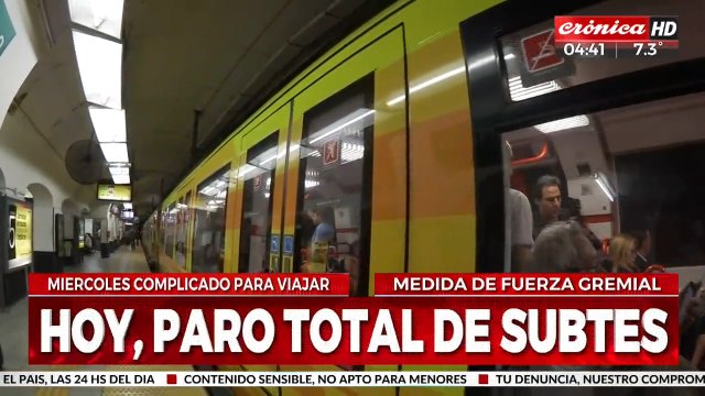 Paro total de subtes: ¿a qué hora arranca la medida de fuerza?