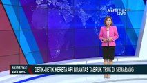 Rekaman CCTV Ungkap Kronologi Kecelakaan Kereta Api Tabrak Truk Tronton di Semarang