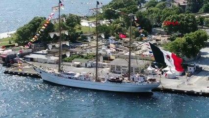 Meksika Donanması'na ait askeri okul yelkenli gemisi İstanbul'a geldi