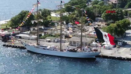 Meksika Donanması'na ait askeri okul yelkenli gemisi İstanbul'a geldi