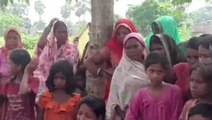 सारण: करंट से बच्ची की मौत के बाद लोगों का भड़का विरोध, सड़क जाम कर किया आगजनी