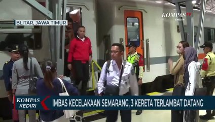 Download Video: Dampak Kereta Api Tabrak Truk di Semarang, Sejumlah Kereta Api Terlambat Datang