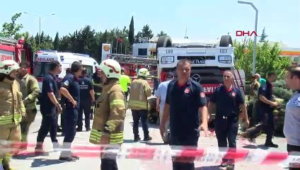 PENDİK'TE İTFAİYE ARACI KAZA YAPTI- 1