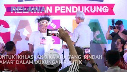 Ganjar Minta Relawan Ikhlaskan yang Pindah ke Kamar Sebelah: Mau Hitam atau Putih?