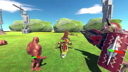 Crocodile of Evolution VS Minotaur of Evolution - Animal Revolt Battle Simulator
