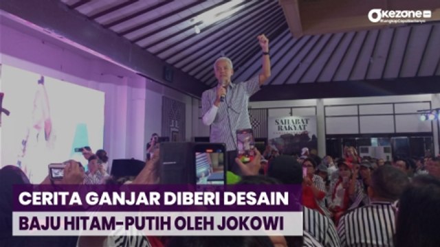 Ganjar Pranowo Bocorkan Cerita soal Baju Hitam Putih Pemberian Jokowi