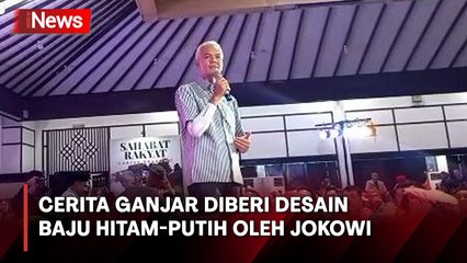 Silaturahmi 1 Muharam, Ini Dia Cerita Ganjar Pranowo soal Desain Baju Hitam Putih Pemberian Jokowi