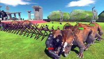 King Kong War - Kong Family VS Yellow Team - Animal Revolt Battle Simulator
