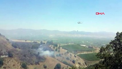 Alaşehir'de Makilik Alanında Yangın Çıktı