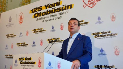 İBB, 125 yeni İETT otobüsü sözleşmesi imzaladı