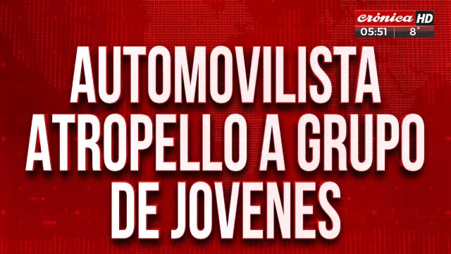 Automovilista borracho atropelló a grupo de jóvenes y todo quedó registrado