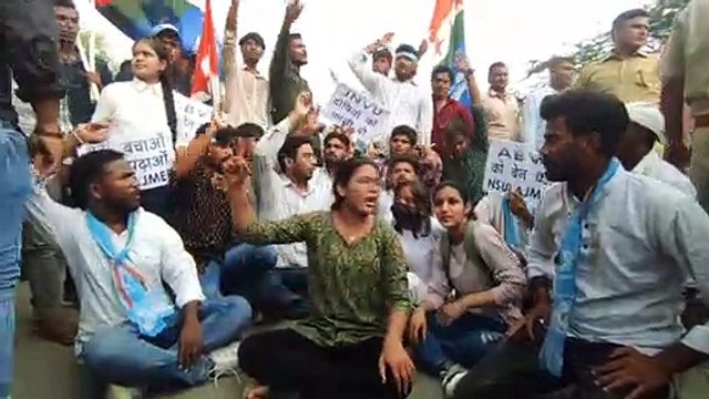 NSUI Agitation: जोधपुर गैंगरेप मामले में एनएसयूआई उतरी सड़कों पर