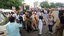 NSUI Agitation: जोधपुर गैंगरेप मामले में एनएसयूआई उतरी सड़कों पर