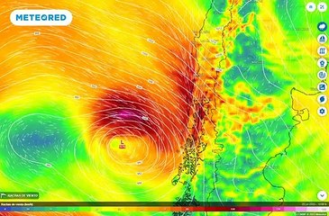 Sistema frontal llevará temporal al sur de Chile
