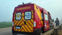 Após acidente, motociclista passa a noite em valeta na BR-163 e só é avistado e socorrido pela manhã