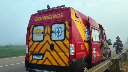 Após acidente, motociclista passa a noite em valeta na BR-163 e só é avistado e socorrido pela manhã