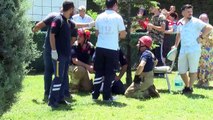 Le moment de l'accident du camion de pompiers s'est reflété dans la caméra de sécurité