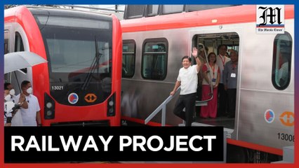 Marcos inaugurates new LRT-1 trains