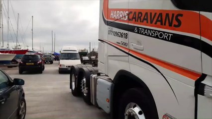 Tractors leaving on the annual Peninsula Vintage Club run