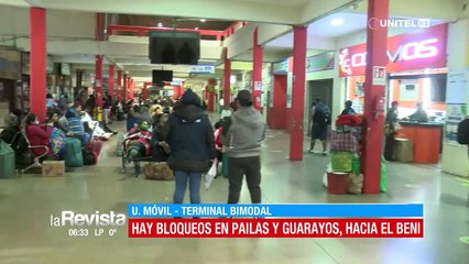 Santa Cruz: Carretera a Beni y nueva ruta a Cochabamba están bloqueadas este miércoles