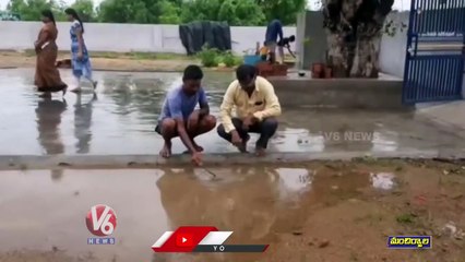 Fish Rain In Mancherial _ Telangana Rains _ V6 News (1)