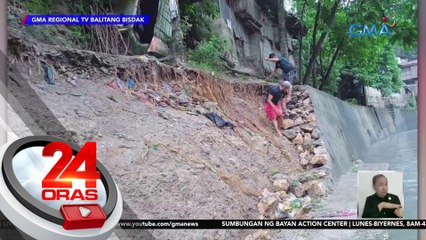Kabi-kabilang landslide, naranasan sa lungsod; bata, nasagip sa bahay na natabunan | 24 Oras