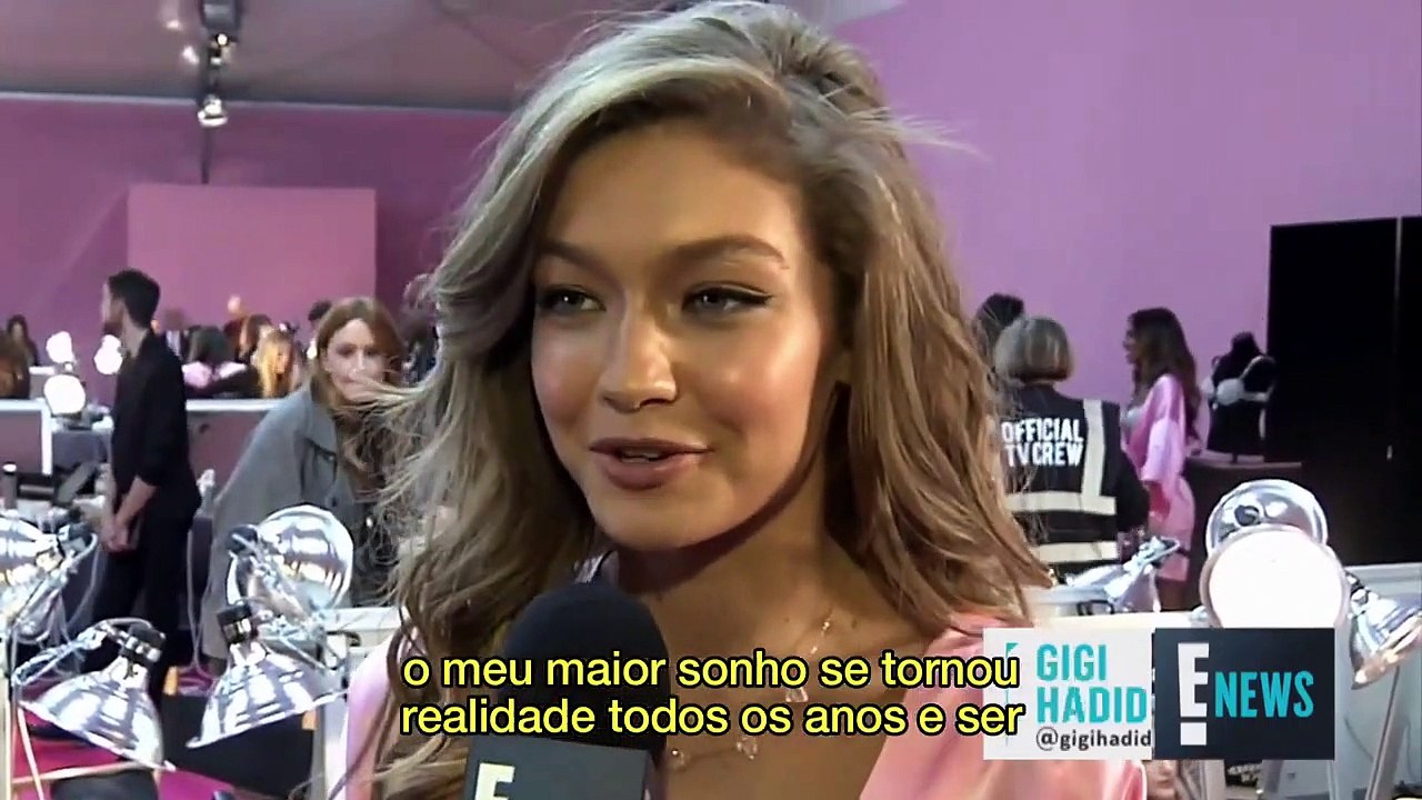 Gigi Hadid em entrevista para o E!News sobre Victoria's Secret Fashion Show 2016 [LEGENDADO PT/BR]