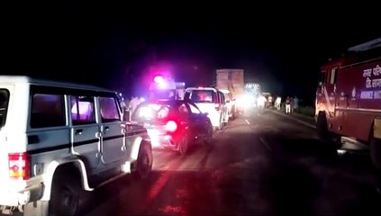 Truck caught fire, burnt to ashes, driver saved his life by jumping