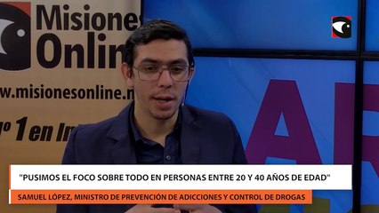 Samuel López, ministro de prevención de adicciones y control de drogas, expresó "la pandemia aumentó mucho los consumos individuales como el alcohol"