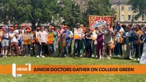Bristol July 19 Headlines: Junior doctors protest on college green following a strike march