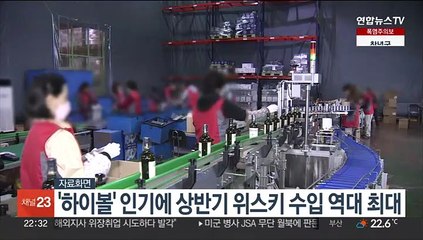 '하이볼' 인기에 상반기 위스키 수입 역대 최대